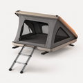 Hardshell rooftop tent, 2-person, sand aluminium shell with telescopic ladder — MobyGrid