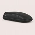 Aerodynamic roof cargo box, 320L compact, matte black — MobyGrid