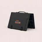 Foldable solar panel, 120W, dark blue monocrystalline cells — MobyGrid