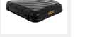 Hardshell rooftop tent folded — compact black ABS shell