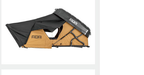 Hardshell rooftop tent side view, panoramic side opening